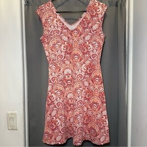 Title Nine Diamalete Paisley Print Camping Athleisure Hiking Outdoor Dress Small